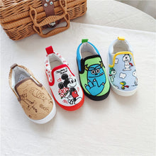 Load image into Gallery viewer, 110801AC- Spring and Autumn New Cartoon Slip-on Soft-soled Canvas Shoes