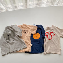 Load image into Gallery viewer, 21381SE-Korean summer cartoon print children's short-sleeved T-shirt
