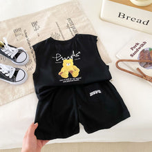 Load image into Gallery viewer, BT107TG-Summer sleeveless letter T + shorts two-piece suit