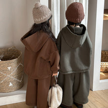 Load image into Gallery viewer, 25D02TG-冬季一體絨連帽加厚兩件套