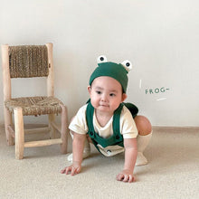 Load image into Gallery viewer, 53113LS-Korean spring and summer frog shape suspenders and hat