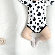 Load image into Gallery viewer, 081505LS-23 Autumn Cow Shaped Baby Bodysuit + Hat
