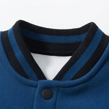 Load image into Gallery viewer, HC1095SE-Winter Plus Velvet Bear Patch Long Sleeve Baseball Jacket