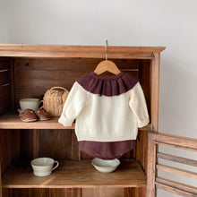 將圖片載入圖庫檢視器 86142SE-秋季韓版荷葉矮新針織外套&針織吊帶包屁