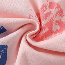 Load image into Gallery viewer, 9514TG-Summer children's casual short-sleeved elastic waist HAPPY top + shorts set