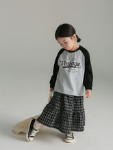 Load image into Gallery viewer, BB2342PCW-Autumn parent-child brushed plaid skirt