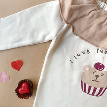 Load image into Gallery viewer, 24030415LS-Spring and Summer Korean Print Cake Baby Jumpsuit + Hat