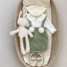 Load image into Gallery viewer, M2081LS-Autumn solid color all-match knitted wool ball sling bodysuit