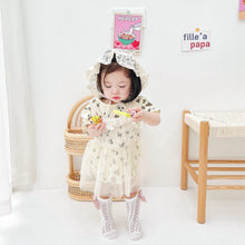 Load image into Gallery viewer, MDBRS2219DS-Summer floral mesh baby girl short-sleeved skirt