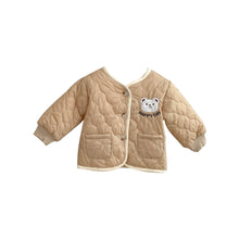 Load image into Gallery viewer, H10015TG-Winter quilted super cute bear cotton jacket & trousers