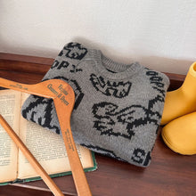 Load image into Gallery viewer, 77c89SE-Autumn cartoon puppy wool pullover sweater for boys and girls