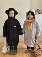 Load image into Gallery viewer, D83205SE-Autumn and winter bear hooded long coat
