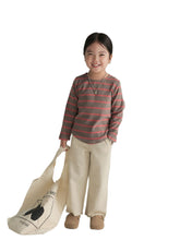 將圖片載入圖庫檢視器 BB2337PCW-秋款日系條紋長袖親子上衣