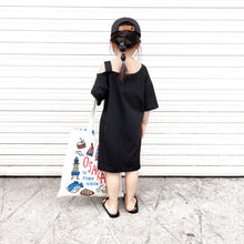 Load image into Gallery viewer, 21010DS-Summer children's off-shoulder leisure vacation long dress