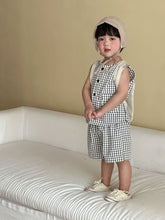 Load image into Gallery viewer, XZ260912TG-夏季格紋兄妹套裝