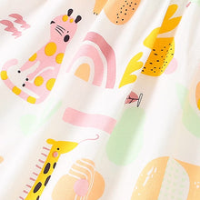 Load image into Gallery viewer, 8913DS-malwee autumn clothing European and American children's animal print long-sleeved dress