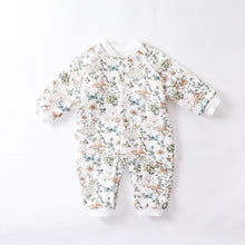 Load image into Gallery viewer, D23348LS-Baby quilted thick warm jumpsuit