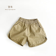 Load image into Gallery viewer, 23059PA-Korean retro forest style children's cotton shorts
