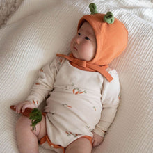 Load image into Gallery viewer, 081504LS-Autumn Carrot Print Baby Sweater + Hat