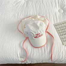 Load image into Gallery viewer, 23051203AC- Korean summer boys and girls thin children's tie sunshade neck hat