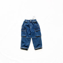 Load image into Gallery viewer, 950PCW-Spring and summer Japanese parent-child heavy denim casual workwear trousers