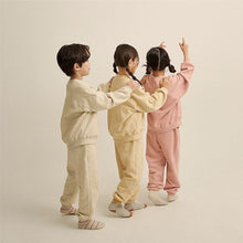 Load image into Gallery viewer, Y8402TG-Round neck loose fashion stitching cotton sweater suit