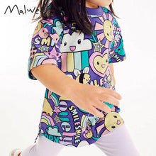 Load image into Gallery viewer, 8365SE-malwee casual printed short-sleeved top for small and medium-sized children