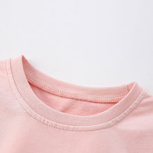 Load image into Gallery viewer, 8302TG-malwee summer clothes for children in Europe and America, rainbow embroidered short-sleeved tops + trousers two-piece set