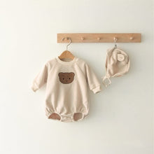 Load image into Gallery viewer, Y93129LS-Cute double-sided fleece bear baby clothes (pre-sale and delivery in early December)