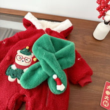 Load image into Gallery viewer, AL748LS-Autumn and winter thickened baby bear New Year's greetings climbing clothes