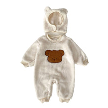 Load image into Gallery viewer, H10056LS-Winter plush bear shape romper