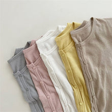 Load image into Gallery viewer, 25D701PCW- Korean style comfortable soft casual parent-child single-breasted short-sleeved top