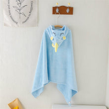 Load image into Gallery viewer, 9020AC-Cartoon coral fleece children's water-absorbing quick-drying hooded cloak bathrobe bath towel