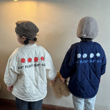 Load image into Gallery viewer, D83119SE-Winter smiley face print plus velvet thick warm short jacket