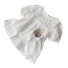 Load image into Gallery viewer, Y6410DS-Summer Woven Embroidered Lantern Sleeve Dress + Small Bag