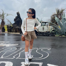 將圖片載入圖庫檢視器 264PA-春夏女童豹紋短褲裙