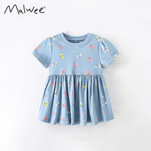 Load image into Gallery viewer, 9240DS-malwee girls skirt style round neck short-sleeved top