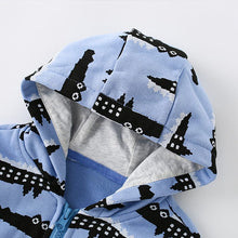 Load image into Gallery viewer, 9011SE-Autumn and winter European and American children's casual crocodile long-sleeved zipper hooded jacket
