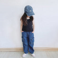 Load image into Gallery viewer, 950PCW-Spring and summer Japanese parent-child heavy denim casual workwear trousers