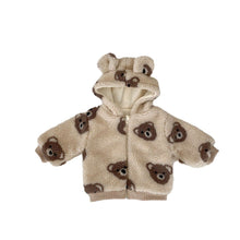 Load image into Gallery viewer, S23231SE-Winter Korean style plush bear hooded climbing clothes & jacket