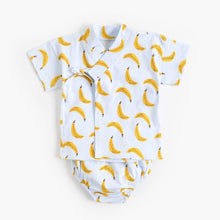 Load image into Gallery viewer, BCS1021TG-Summer Korean version of pure cotton newborn bathrobe fruit short-sleeved suit