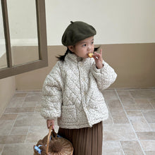 將圖片載入圖庫檢視器 D83200PCW-冬季韓版加絨厚碎花夾棉親子外套