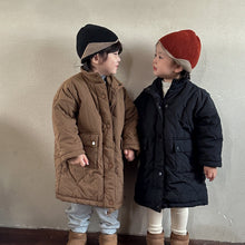Load image into Gallery viewer, D83303SE-Winter medium-length solid color thick warm water-repellent jacket