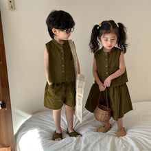Load image into Gallery viewer, X85252TG-Summer brother and sister leisure cotton children's suit