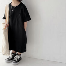 Load image into Gallery viewer, <Taiwan Pavilion> BB-2212DS-Summer New Arrivals Children's Clothing Japanese Style Solid Color Girls Dress (A3)