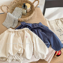 Load image into Gallery viewer, 5016SE-Spring Korean Girls Bat Sleeve Washed Cotton Wide Shirt