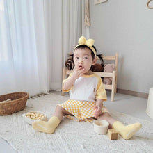 Load image into Gallery viewer, 53110TG-Summer Korean version of small animal embroidery sports short-sleeved two-piece suit