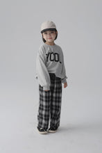 Load image into Gallery viewer, BB2463PCW-Autumn and winter Japanese style boys and girls brushed plaid straight trousers