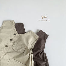 Load image into Gallery viewer, 88030LS-Spring and summer Korean style forest retro thin overalls
