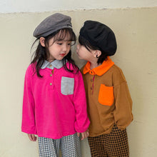 Load image into Gallery viewer, Q83222SE- Spring and Autumn Pure Cotton Children's Long Sleeve Bottom Polo Shirt